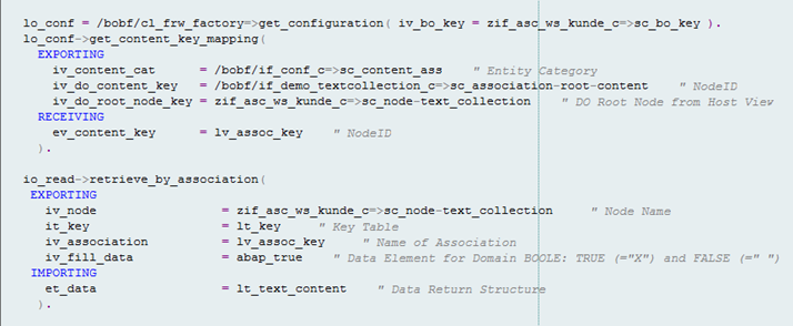 BOPF: Beispielcode für Key-Mapping.