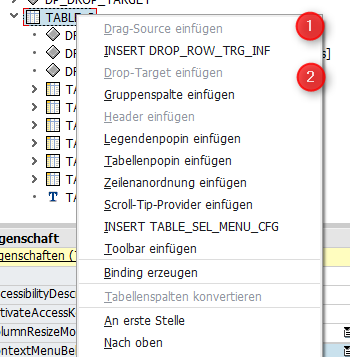 DragSourceInfo hinzufügen