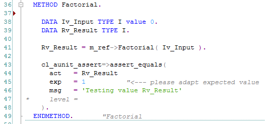 ABAP Unit OO Testcase