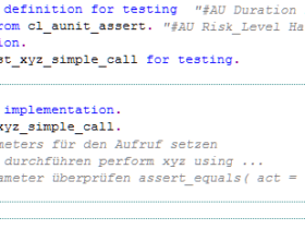 abap unit report template
