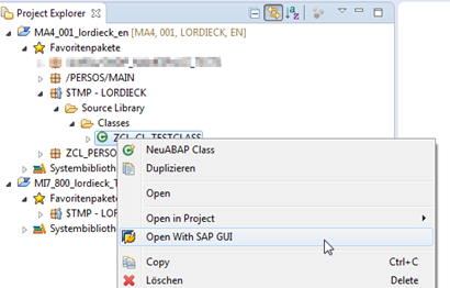 integrated sap gui von eclipse