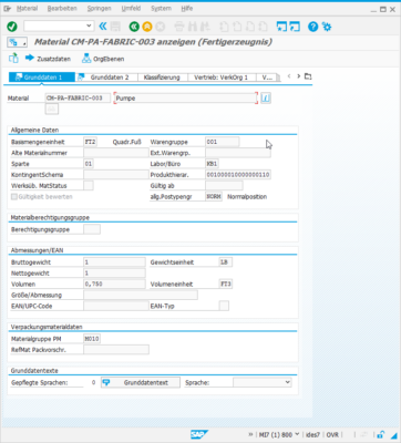 SAP GUI 7.4 in Blue Crystal Farben