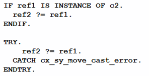 SAP NetWeaver 7.5: IS INSTANCE OF im Code