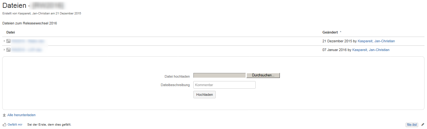 Projektmanagement: Dateimanagement