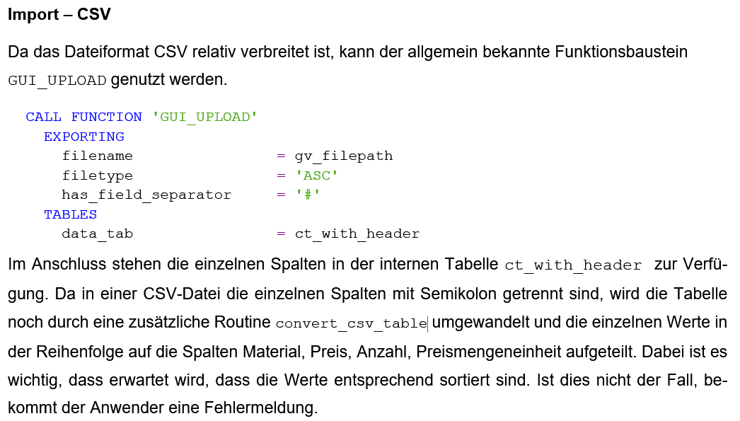 Fließtext in der technischen Dokumentation