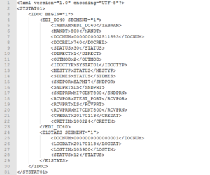 Beispiel IDoc als XML