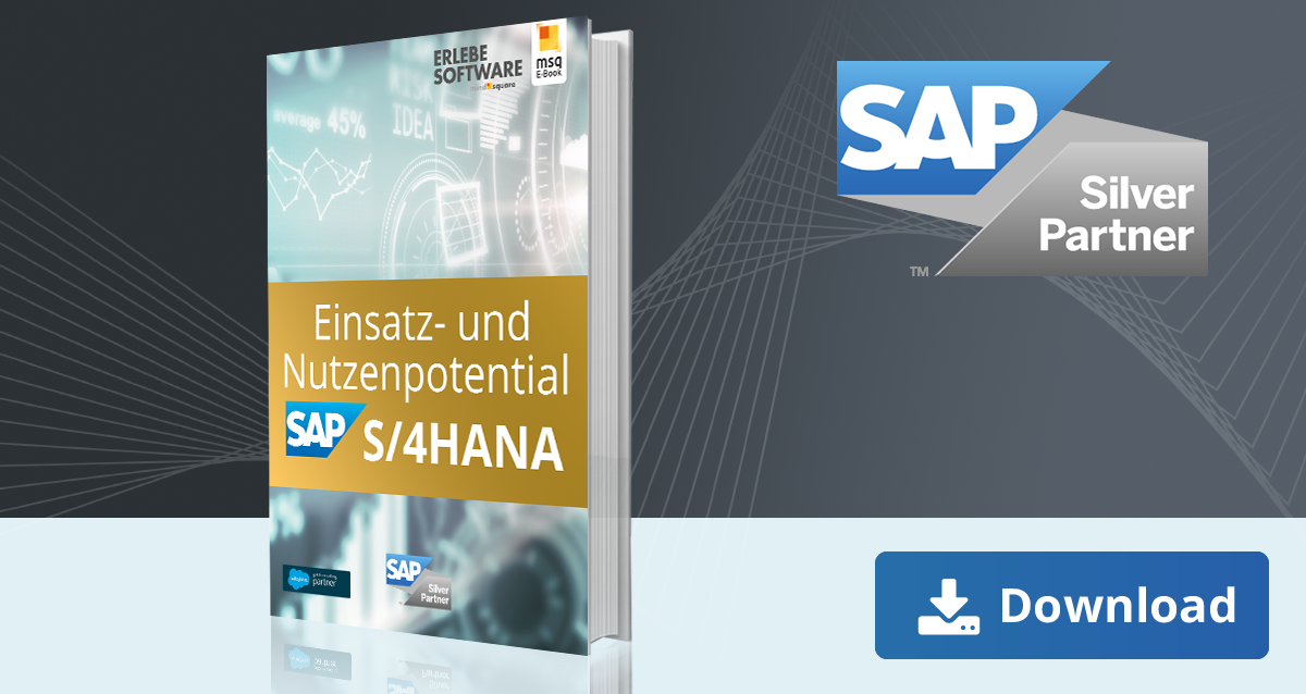 Unser E-Book zum Einsatz- und Nutzenpotential S/4HANA