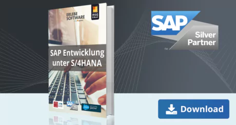 Unser E-Book zum Thema SAP Entwicklung unter SAP S/4HANA