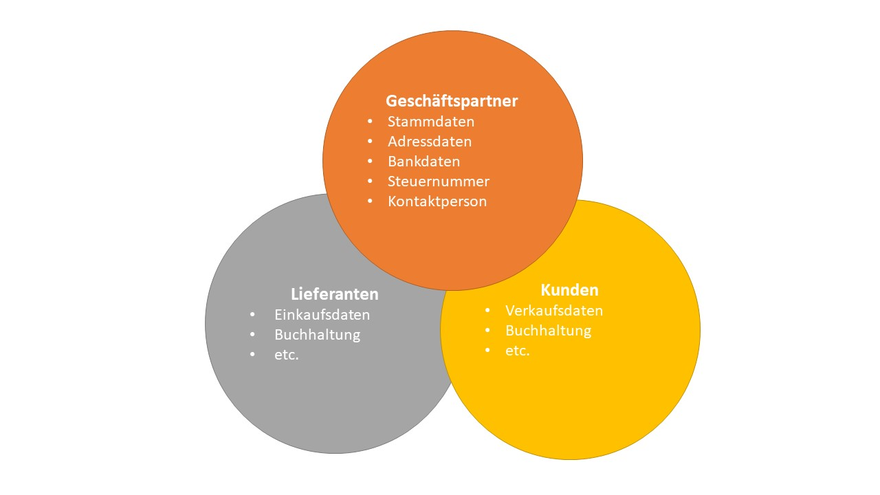 Schematische Darstellung des Geschäftspartners