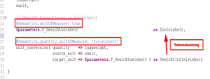 Abbildung 1: Stellen Sie mit Annotationen Einheiten-Referenzen her.