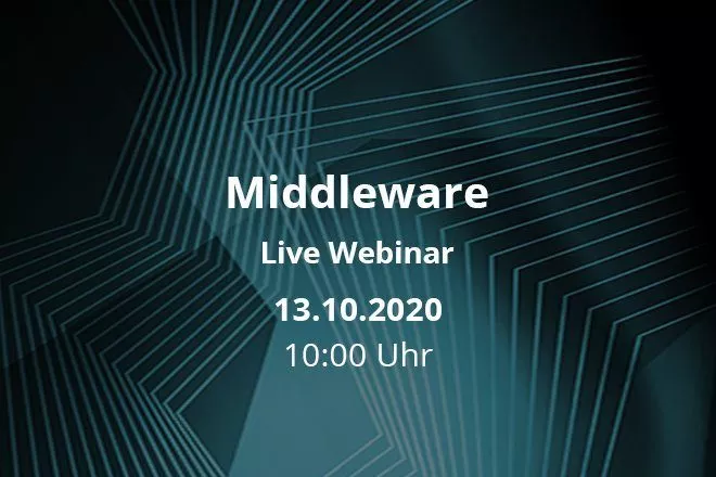 Middleware Live-Webinar am 13.10.