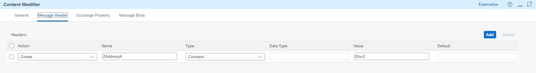Content Modifier