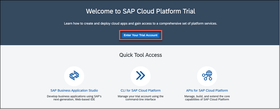 SAP Trial Account